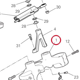 Tête de direction — réf. 34112041AA | Ducati Store