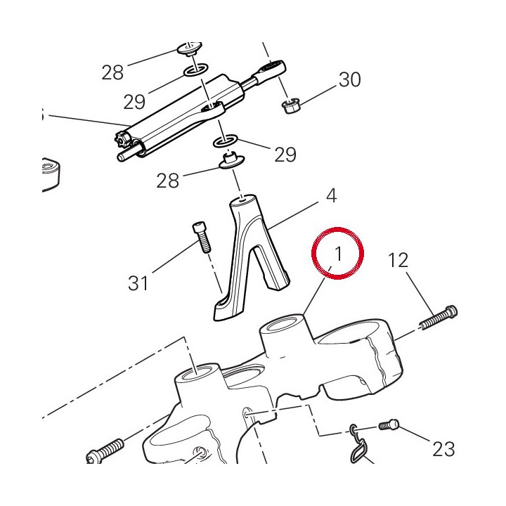 Tête de direction — réf. 34112041AA | Ducati Store