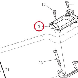 Cavalier guidon, supérieur — réf. 36016431AA | Ducati Store