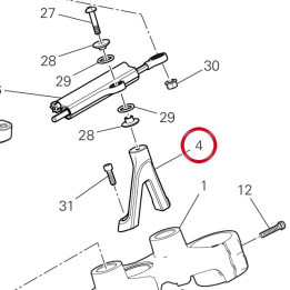Support inférieure — réf. 8301C171AA | Ducati Store