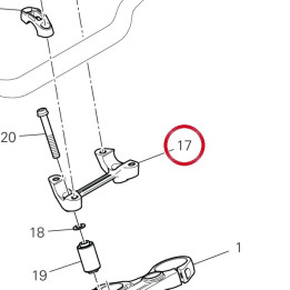 Cavalier guidon, inférieur — réf. 36015951AA | Ducati Store