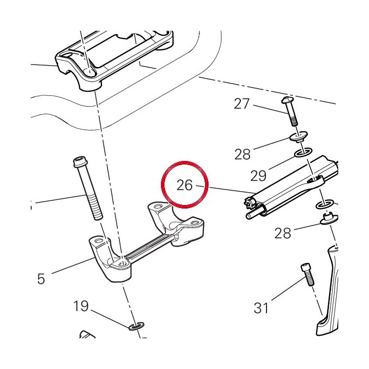 Amortisseur de direction — réf. 36420231A | Ducati Store
