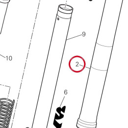 Fourche complète gauche — réf. 34521421B | Ducati Store