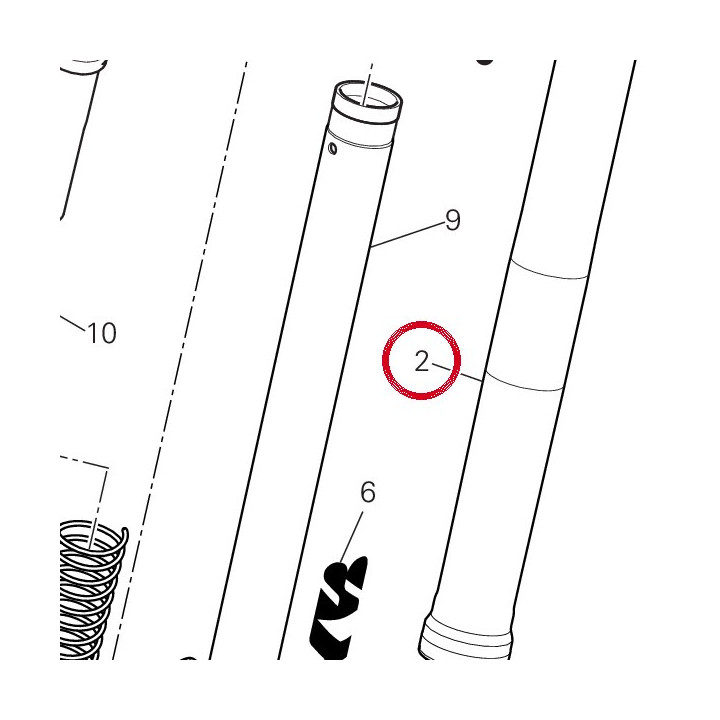 Fourche complète gauche — réf. 34521421B | Ducati Store