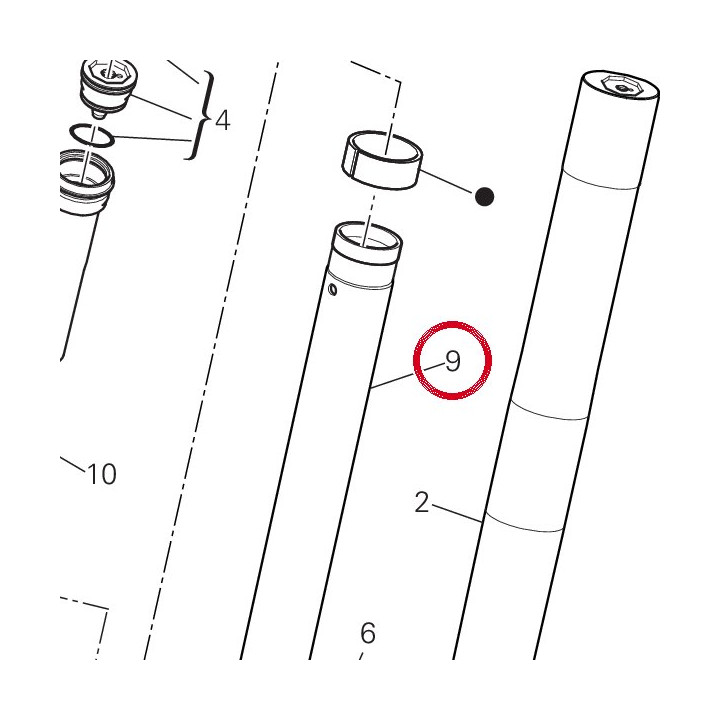 Coulisse gauche complète — réf. 34923501A | Ducati Store