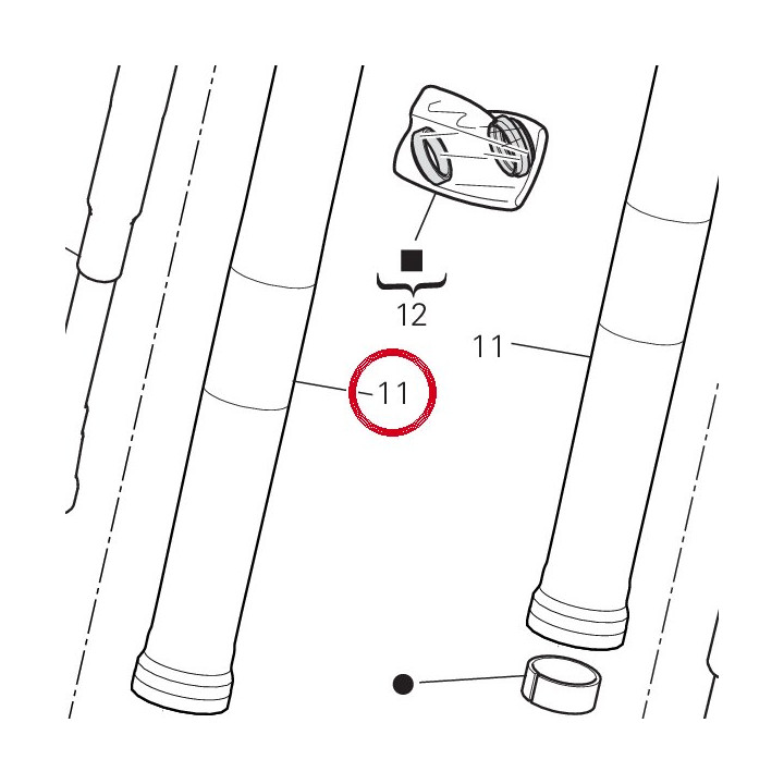 Fourreau fourche 34923511A — réf. 34923511A | Ducati Store
