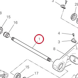 Axe fourche ariere — réf. 36911662AA | Ducati Store
