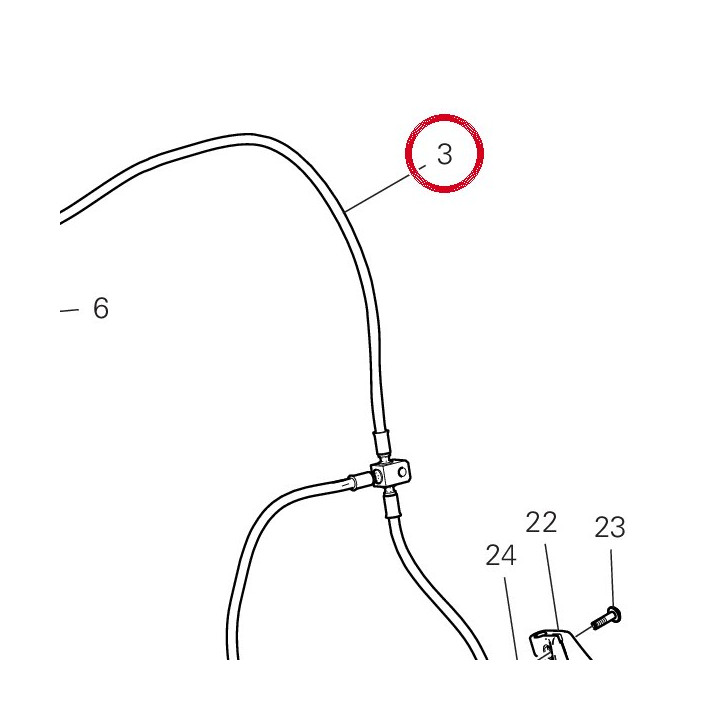 Durit boitier - étriers — réf. 61812061B | Ducati Store