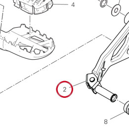 Gearchange control lever — réf. 45623741AA | Ducati Store