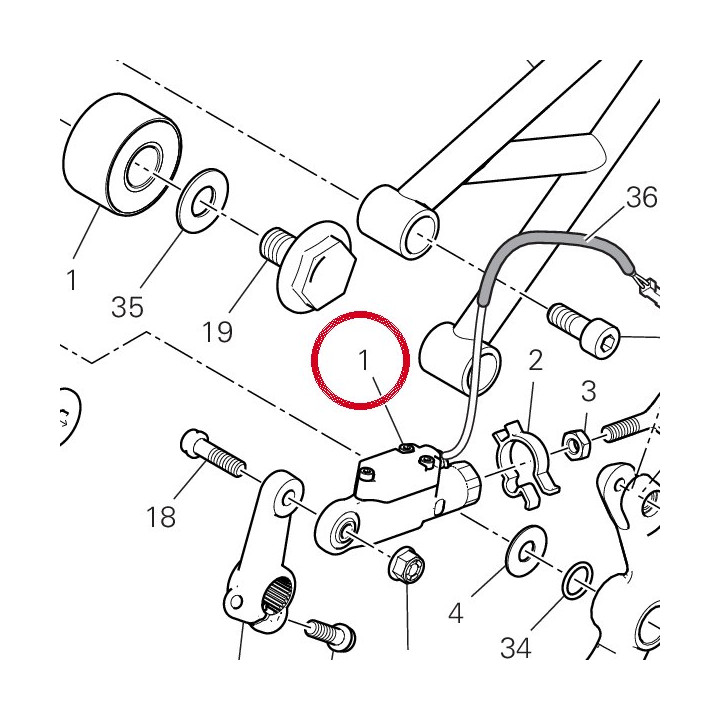 Quick shift 5521B561A — réf. 5521B562A | Ducati Store
