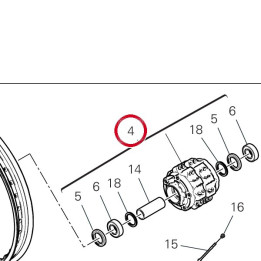 Mozzo anteriore (ensemble) — réf. 16220911AA | Ducati Store