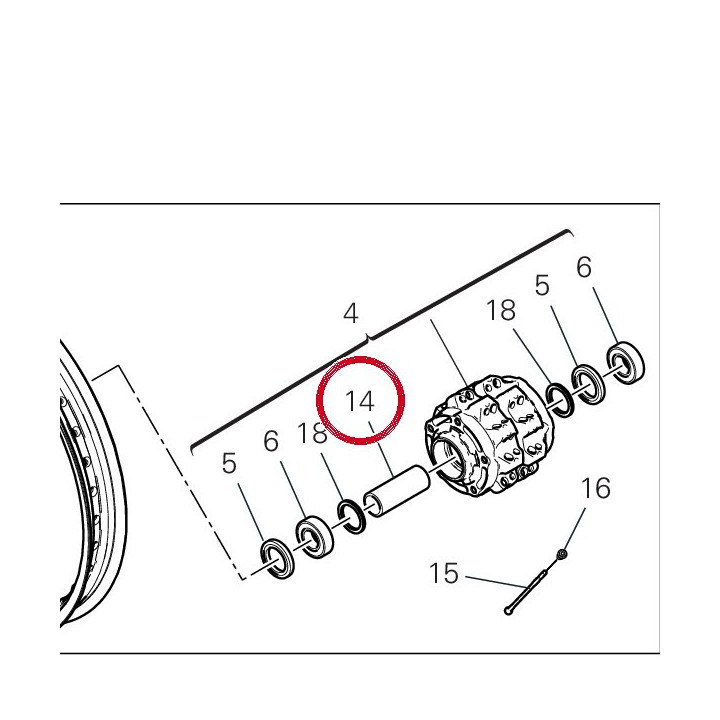 Entretoise interne 71413811A — réf. 71413811A | Ducati Store