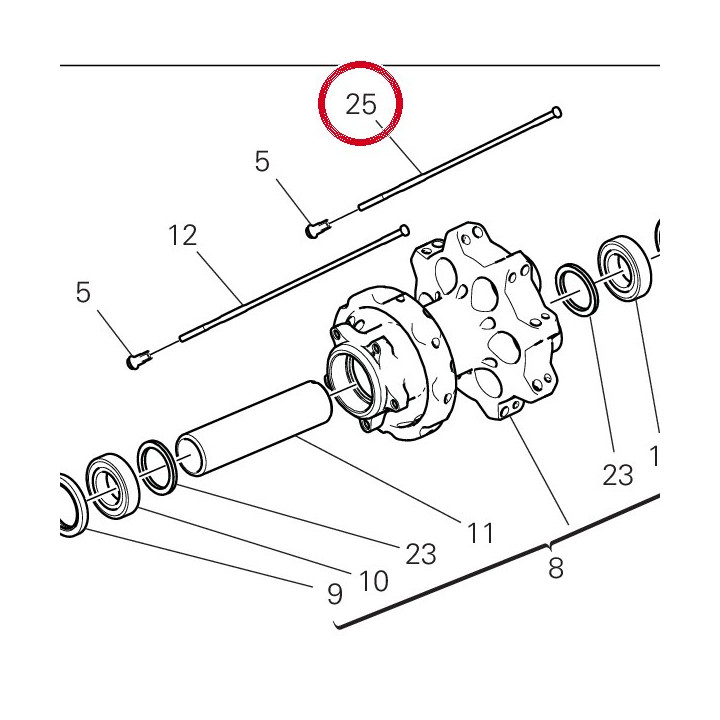 Rayon roue 49610211BA — réf. 49610211BA | Ducati Store