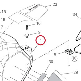 Réservoir carburant — réf. 58613091FC | Ducati Store