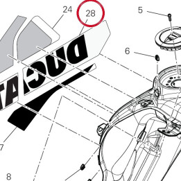 Decalco serbatoio dx — réf. 4381L061A | Ducati Store