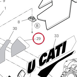 Deca Ducati serbatoio sx — réf. 4381I041A | Ducati Store