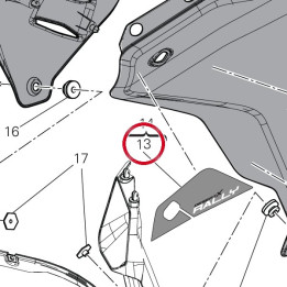 Decalcomanie gauche — réf. 4381I081A | Ducati Store