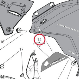 Carene gauche 480PH461AA — réf. 480PH462AA | Ducati Store