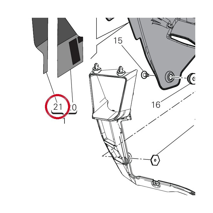 Decalcomanie carene droite — réf. 4381I111A | Ducati Store