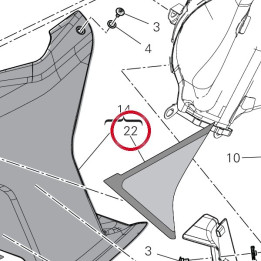Decalcomanie gauche — réf. 4381I091A | Ducati Store