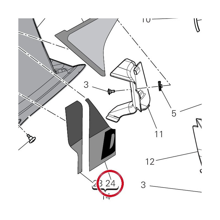 Decalcomanie Ducati gauche — réf. 4381I101A | Ducati Store