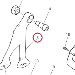 Bride gauche 8301A501AC — réf. 8301A501AC | Ducati Store