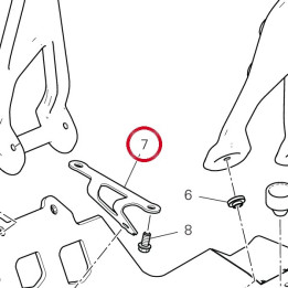 Staffa anteriore nera — réf. 97312351AA | Ducati Store