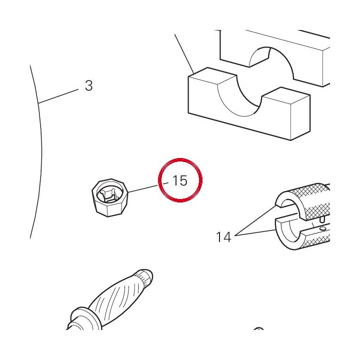 Douille pose / depose — réf. 88719001A | Ducati Store