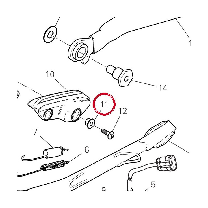 Entretoise cote — réf. 71616541AA | Ducati Store