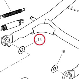 Rondelle 12.2X25X1 85212341A — réf. 85212341A | Ducati Store