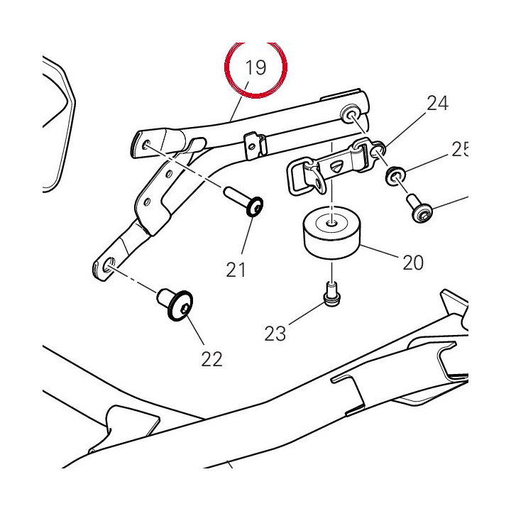 Arresto cavalletto — réf. 55510961BA | Ducati Store