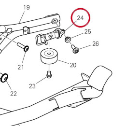 Agrafe béquille centrale — réf. 75910481A | Ducati Store