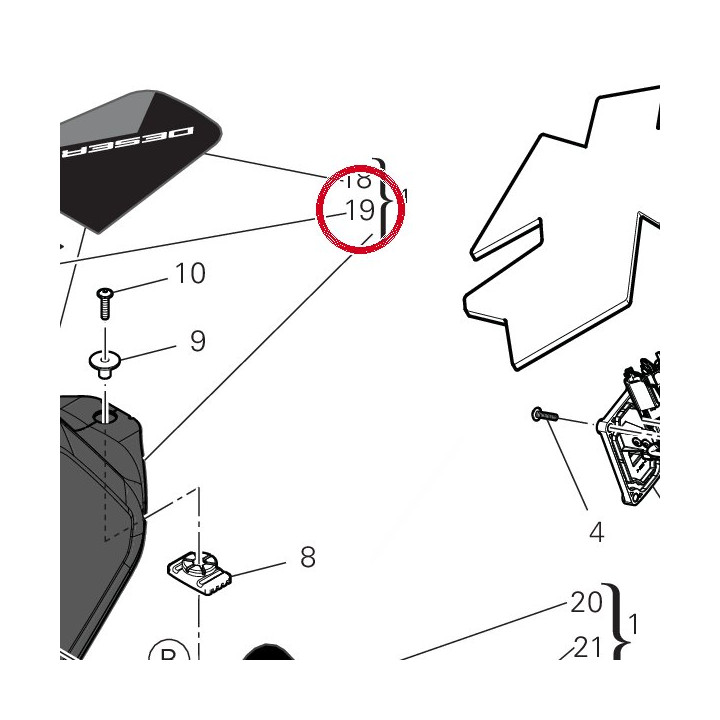Decalcomanie de réservoir — réf. 4381L351A | Ducati Store