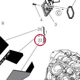 Decalco rossa serbatoio inf — réf. 4381M831A | Ducati Store