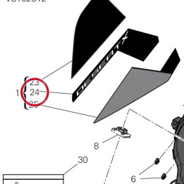Decalco DesertX serbatoio — réf. 4381L241A | Ducati Store