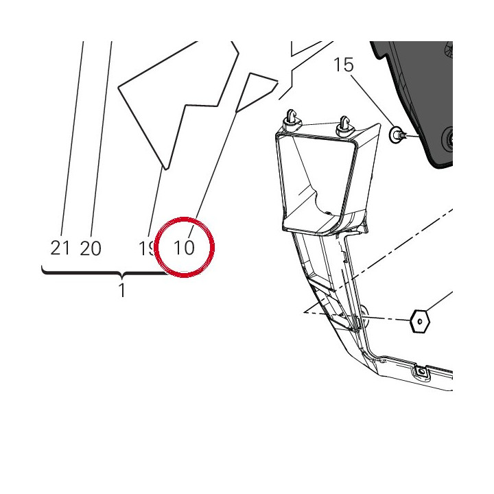 Decalcomanie droite — réf. 4381M881A | Ducati Store