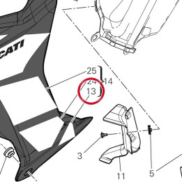Decalcomanie gauche — réf. 4381M871A | Ducati Store