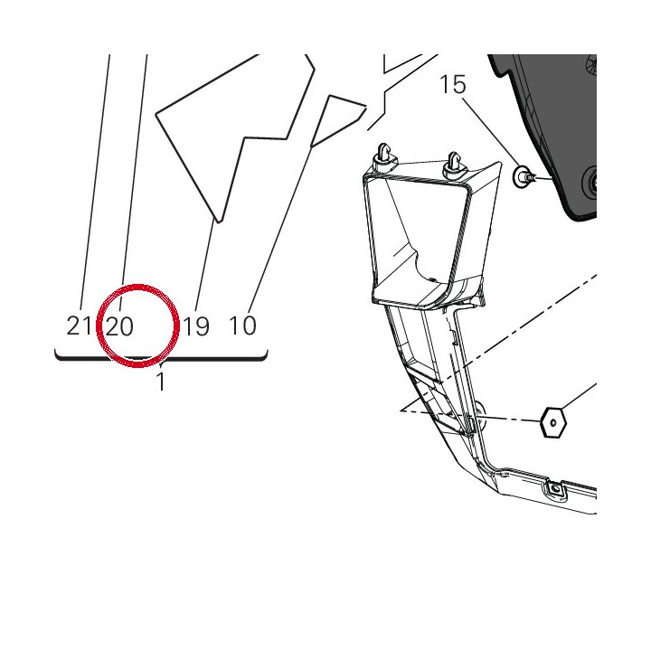 Decalcomanie droite — réf. 4381M921A | Ducati Store
