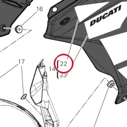 Decalcomanie gauche — réf. 4381L331A | Ducati Store