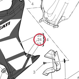 Decalcomanie inférieur — réf. 4381M891A | Ducati Store