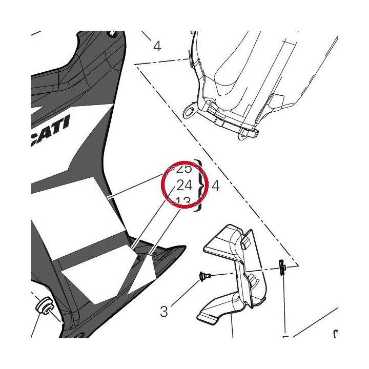 Decalcomanie inférieur — réf. 4381M891A | Ducati Store