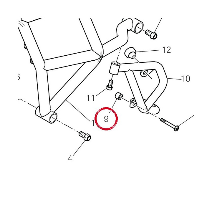 Entretoise 97612661A — réf. 97612661A | Ducati Store