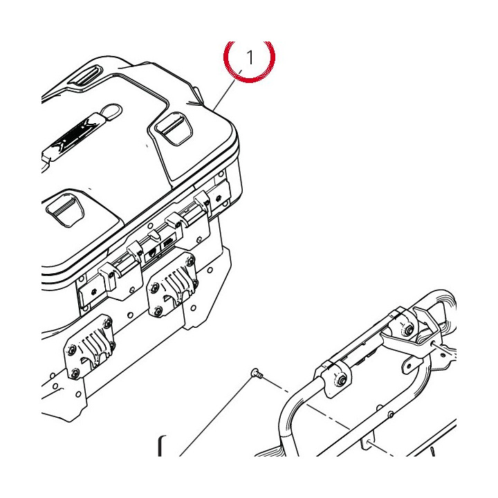 Valise laterale droite — réf. 96720062AA | Ducati Store