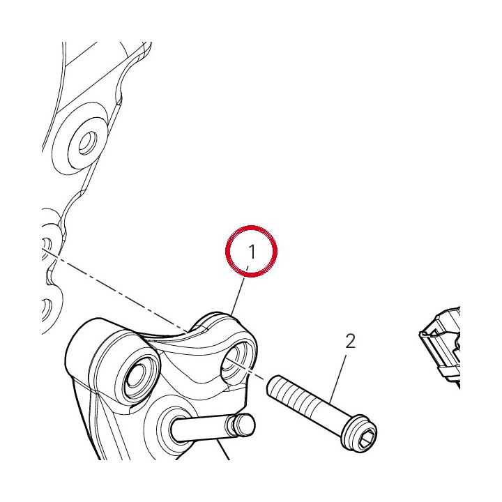 Support béquille lateral — réf. 55621581AB | Ducati Store