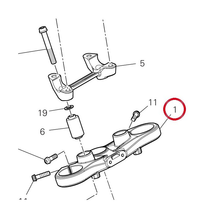 Tête de direction — réf. 34112351AA | Ducati Store
