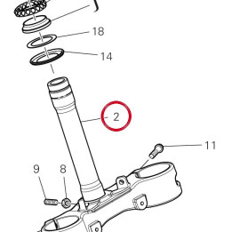 Base di sterzo 34221551BA — réf. 34221551BA | Ducati Store