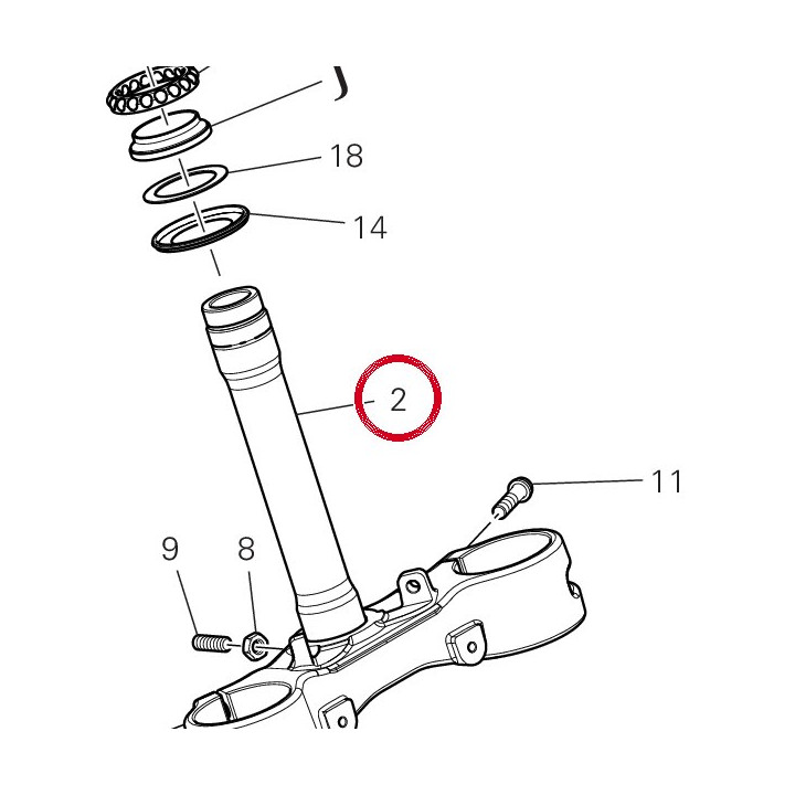 Base di sterzo 34221551BA — réf. 34221551BA | Ducati Store