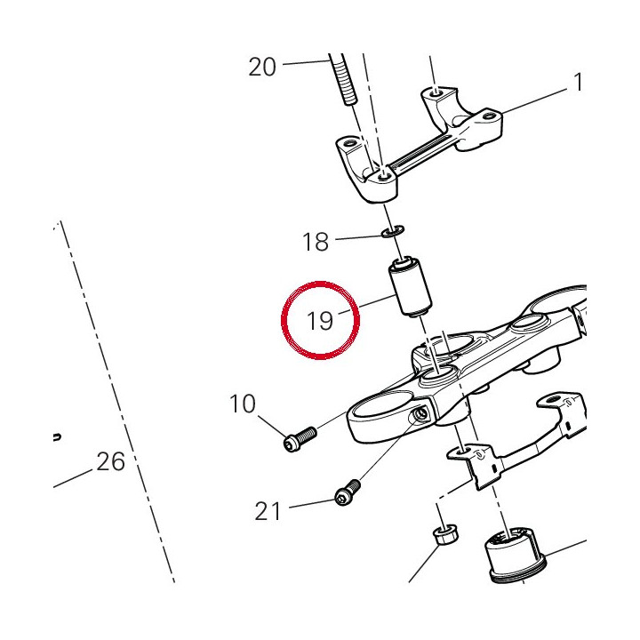 Antivibration 70011141A — réf. 70011141A | Ducati Store