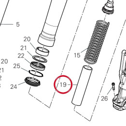 Tube de precharge 34915621A — réf. 34915621A | Ducati Store