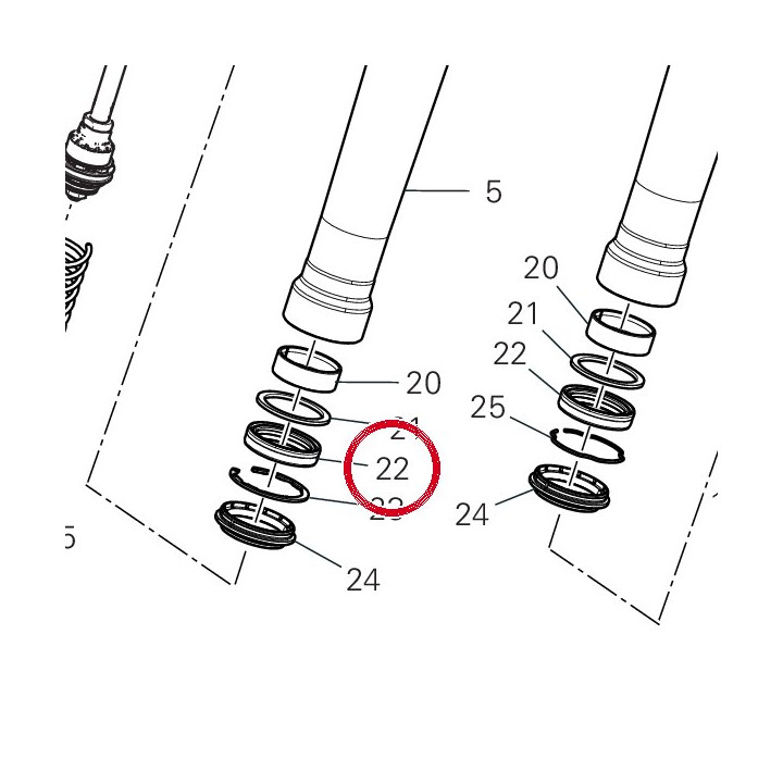 Bague D'Etancheite, fourche — réf. 93010071A | Ducati Store
